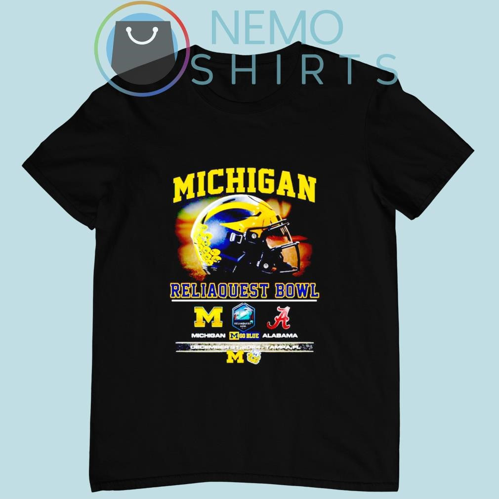 Michigan Wolverines Reliaquest Bowl go Blue December - Adult & Kids T-Shirts, Sweatshirts & Hoodies apparel design preview 1
