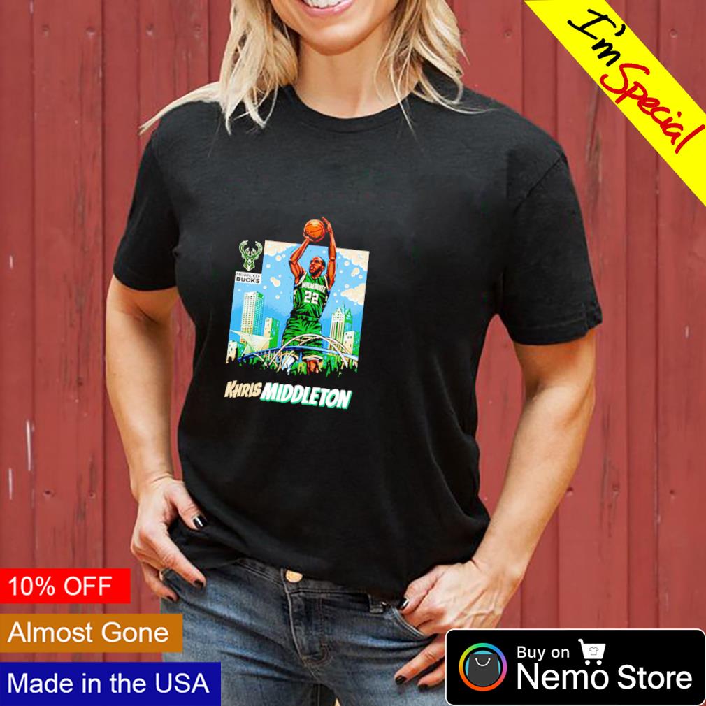 Milwaukee Bucks Khris Middleton - Adult & Kids T-Shirts, Sweatshirts & Hoodies apparel design preview 3