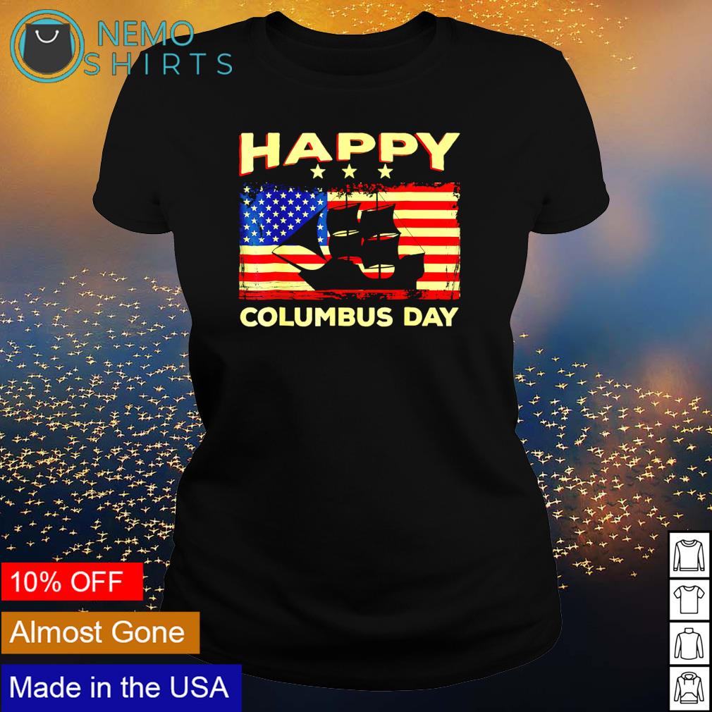 Happy Columbus daydiscovery italian explorer - Adult & Kids T-Shirts, Sweatshirts & Hoodies apparel design preview 3