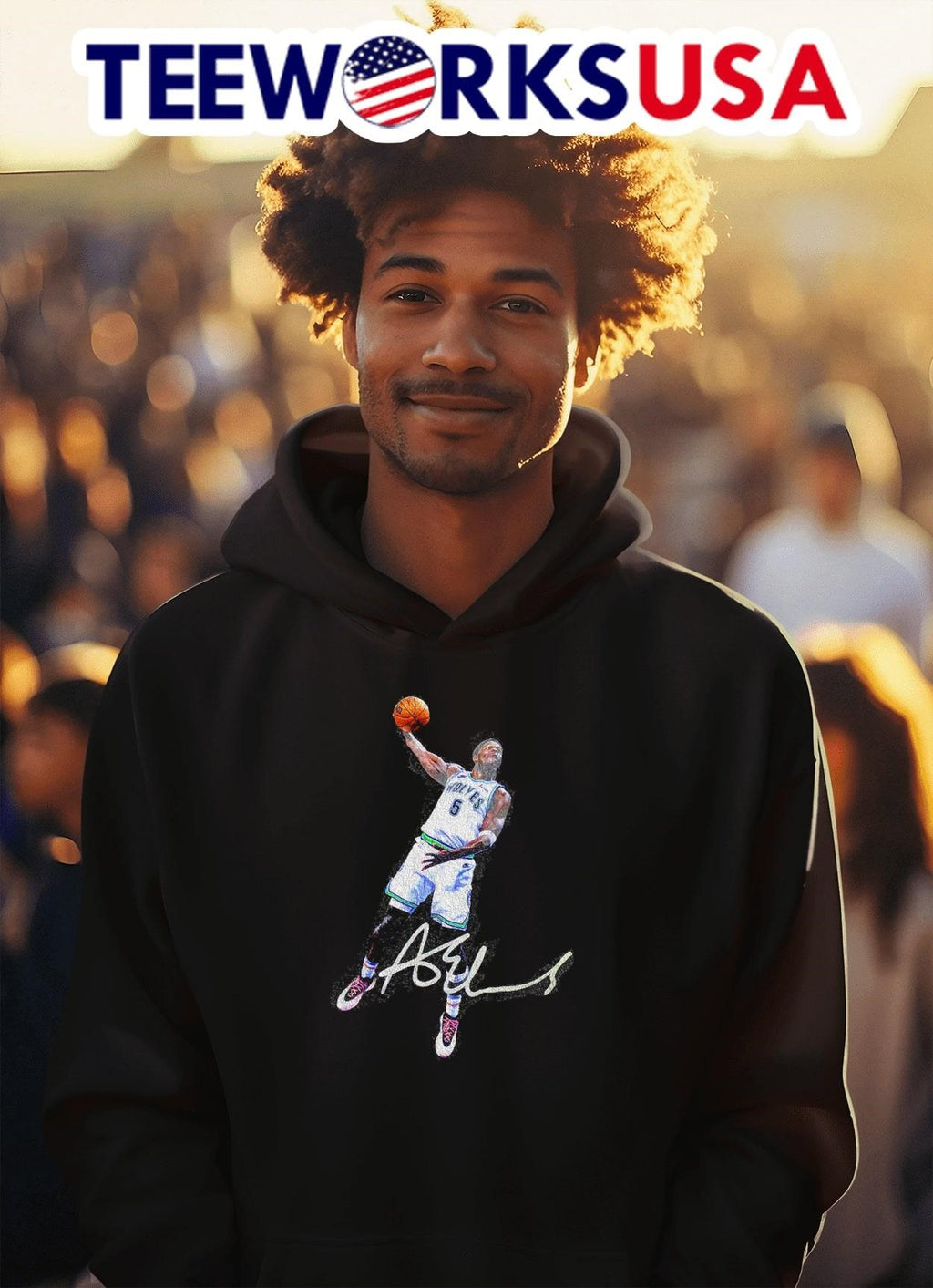Minnesota Timberwolves Anthony Edwards AE takeover - Adult & Kids T-Shirts, Sweatshirts & Hoodies apparel design preview 2