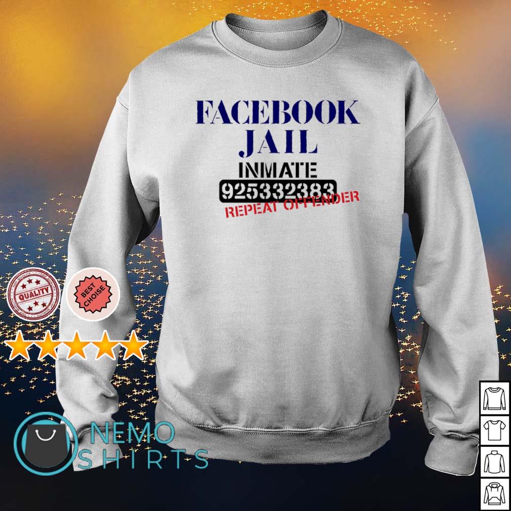 Facebook Jail Inmate - Adult & Kids T-Shirts, Sweatshirts & Hoodies apparel design preview 4