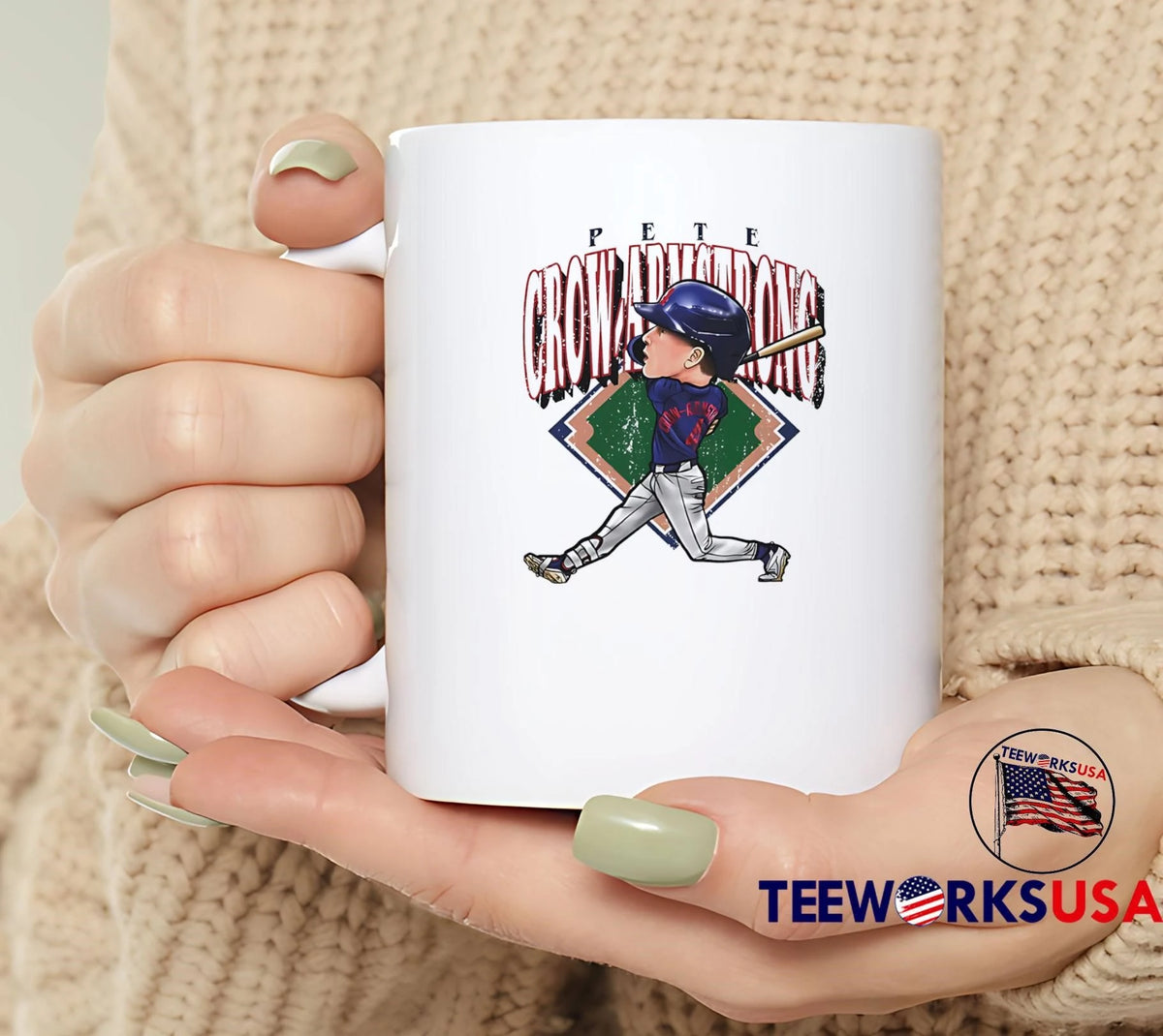 Pete Crow-Armstrong Batting Swing Chicago Cubs - Adult & Kids T-Shirts, Sweatshirts & Hoodies apparel design preview 4