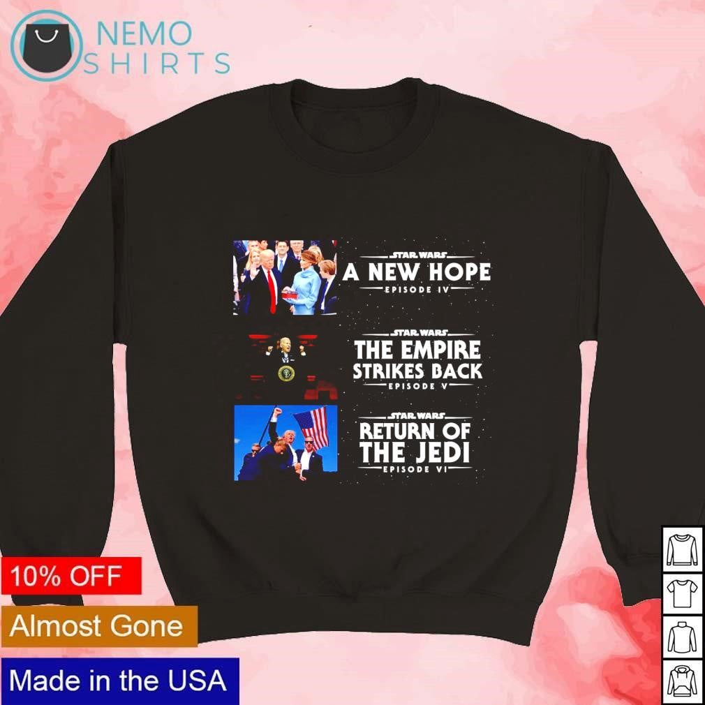 TRump 2016 A new hope 2020 The empire strikes back - Adult & Kids T-Shirts, Sweatshirts & Hoodies apparel design preview 3