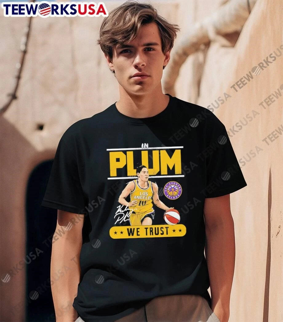 Kelsey Plum In We Trust Los Angeles Sparks - Adult & Kids T-Shirts, Sweatshirts & Hoodies apparel design preview 1