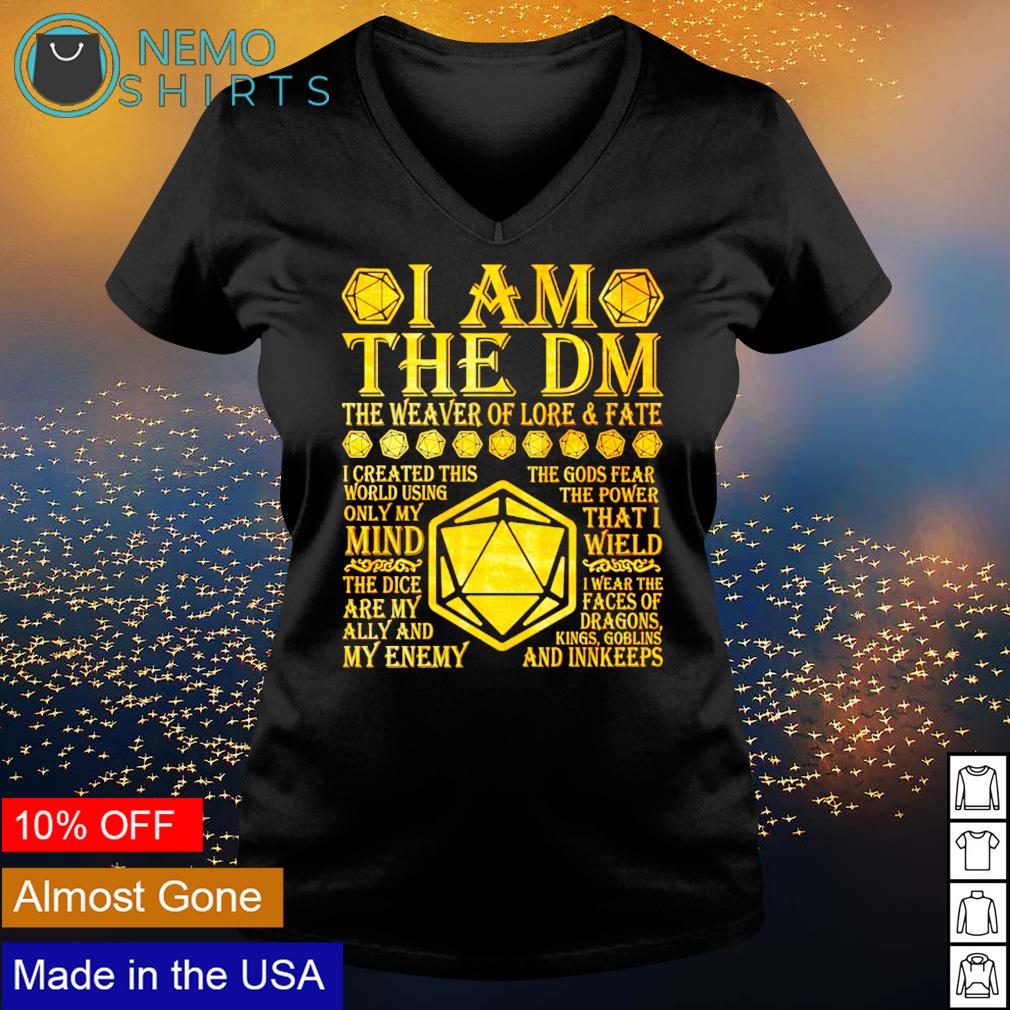 I am the Dungeon Master weaver of lore and fate - Adult & Kids T-Shirts, Sweatshirts & Hoodies apparel design preview 5