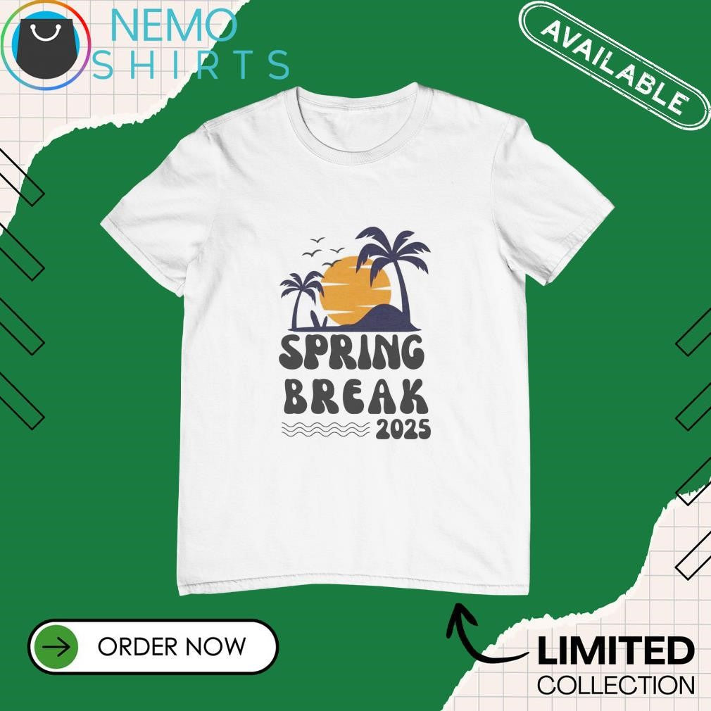 Spring break 2025 vacation beach - Adult & Kids T-Shirts, Sweatshirts & Hoodies apparel design preview 1