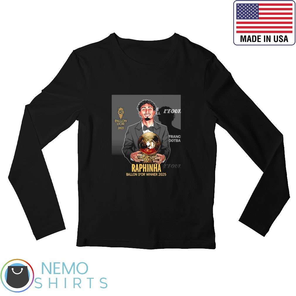 Raphinha Ballon d'Or winner 2025 - Adult & Kids T-Shirts, Sweatshirts & Hoodies apparel design preview 3