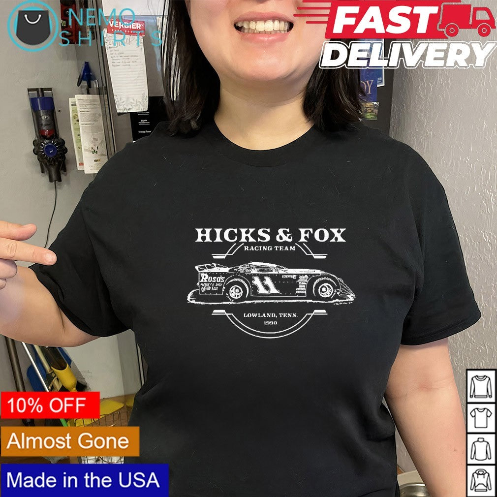Hicks Fox Curtis 11 racing team - Adult & Kids T-Shirts, Sweatshirts & Hoodies apparel design preview 2