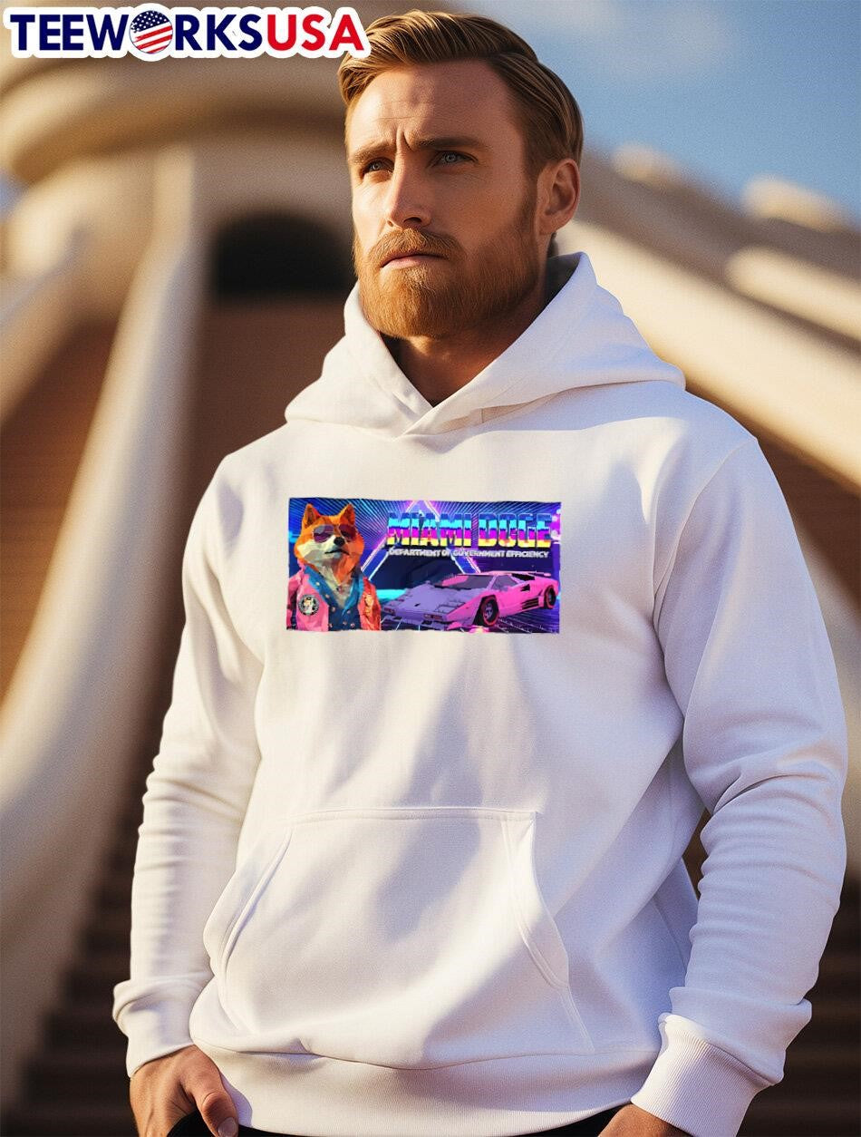Miami DOGE Department Of Government Efficiency - Adult & Kids T-Shirts, Sweatshirts & Hoodies apparel design preview 2