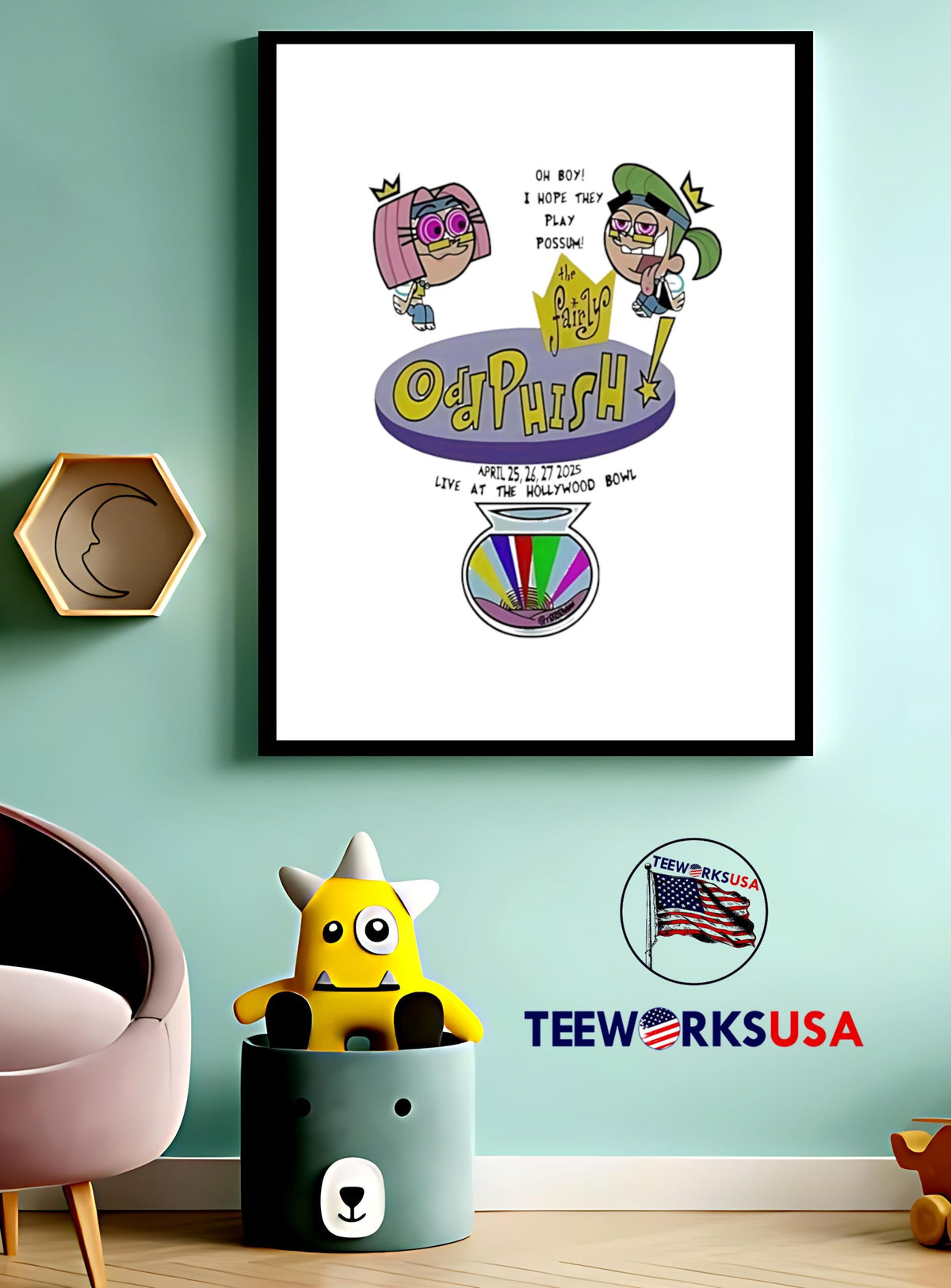 Phish fans excited for hollywood bowl shows with cool - Adult & Kids T-Shirts, Sweatshirts & Hoodies apparel design preview 3