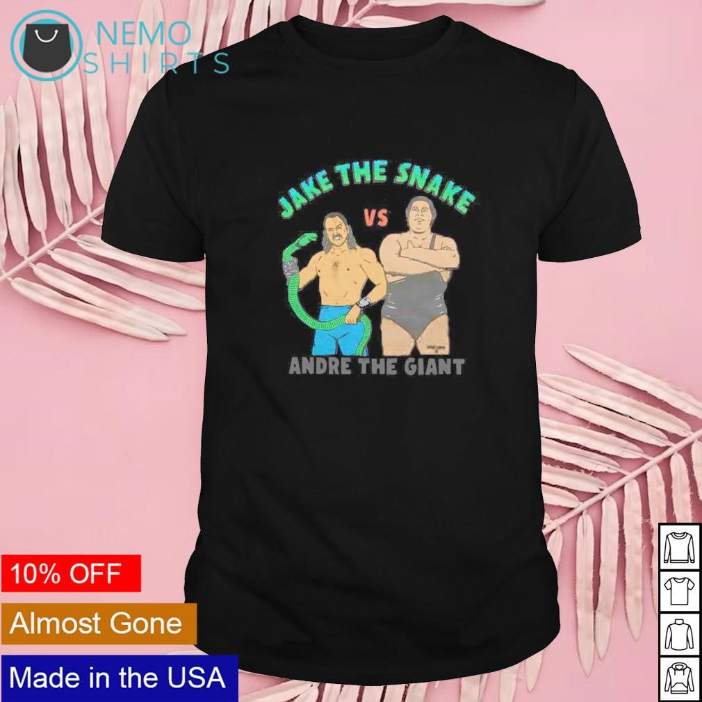 WrestleMania V Jake The Snake vs Andre Giant - Adult & Kids T-Shirts, Sweatshirts & Hoodies apparel design preview 1
