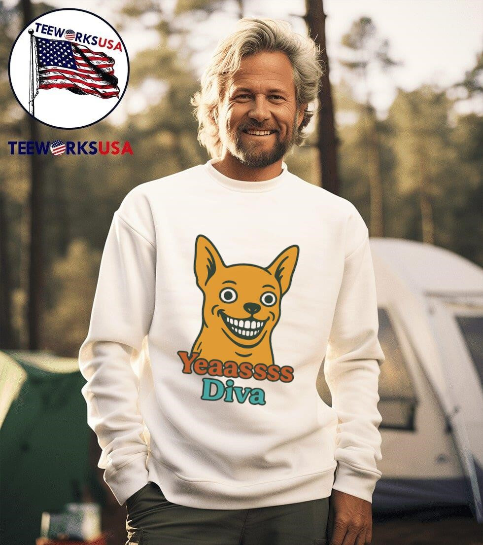 Chihuahua yeas Diva - Adult & Kids T-Shirts, Sweatshirts & Hoodies apparel design preview 3