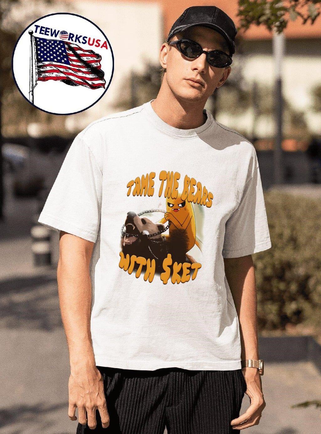 Tame the Bear with Sket - Adult & Kids T-Shirts, Sweatshirts & Hoodies apparel design preview 1