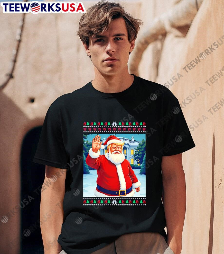 Trump Santa Funny Christmas Ugly - Adult & Kids T-Shirts, Sweatshirts & Hoodies apparel design preview 1