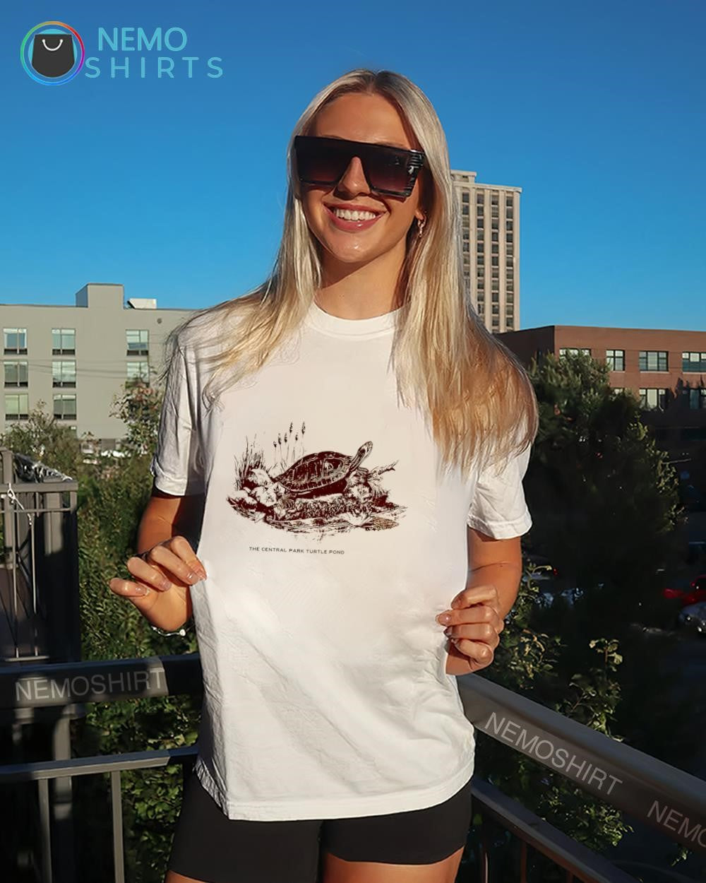 The Central Park Turtle Pond graphic - Adult & Kids T-Shirts, Sweatshirts & Hoodies apparel design preview 4