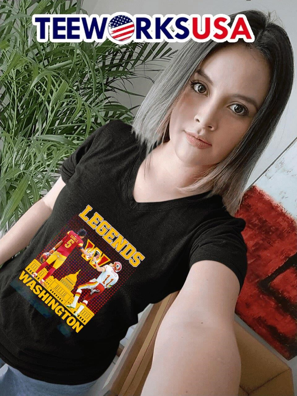 Jayden Daniels and Mark Rypien Legends Washington - Adult & Kids T-Shirts, Sweatshirts & Hoodies apparel design preview 7