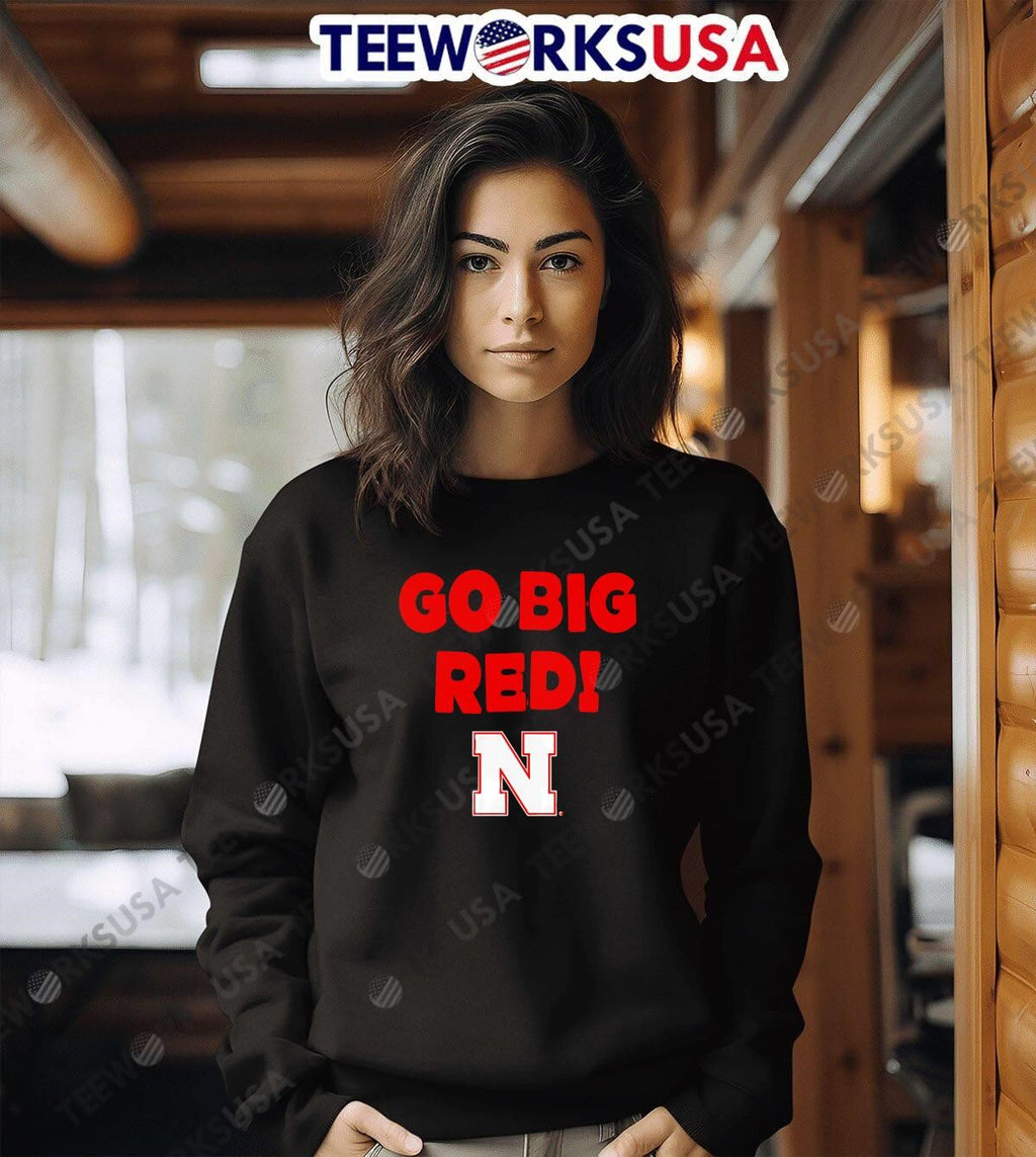 Go Big Red Nebraska Cornhuskers fan slogan - Adult & Kids T-Shirts, Sweatshirts & Hoodies apparel design preview 6