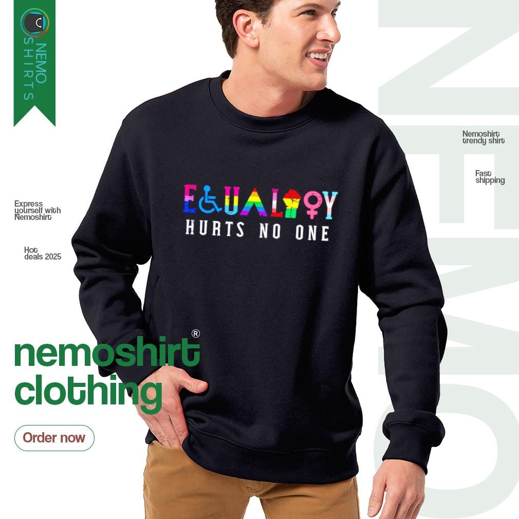 Equality hurts no one LGBT - Adult & Kids T-Shirts, Sweatshirts & Hoodies apparel design preview 4