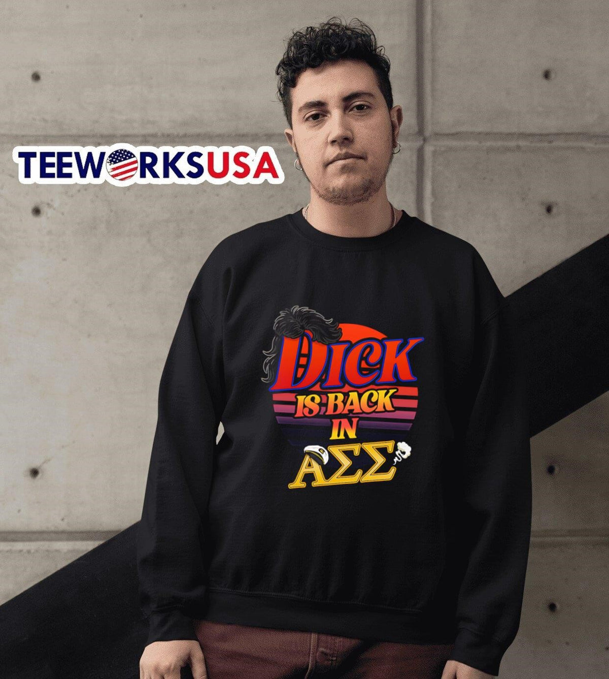 Dick is back in ΑΣΣ - Adult & Kids T-Shirts, Sweatshirts & Hoodies apparel design preview 6