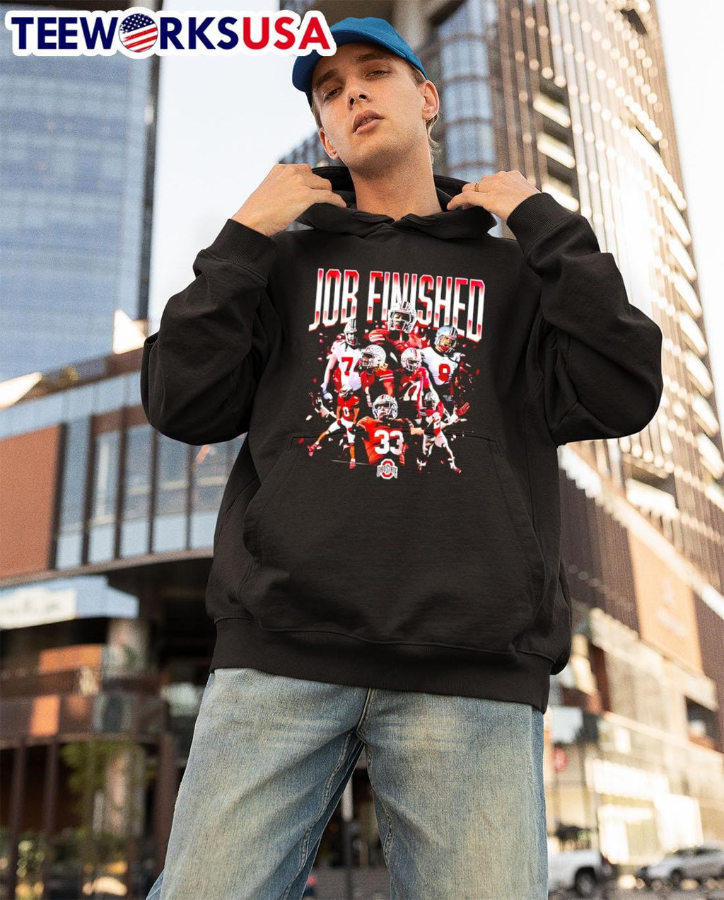 Ohio State Buckeyes College Football Playoff National - Adult & Kids T-Shirts, Sweatshirts & Hoodies apparel design preview 3