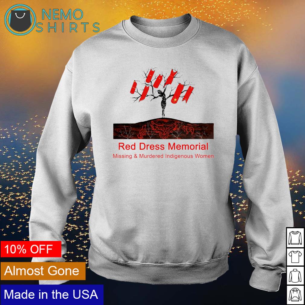 Red dress memorial missing and murdered indigenous - Adult & Kids T-Shirts, Sweatshirts & Hoodies apparel design preview 4