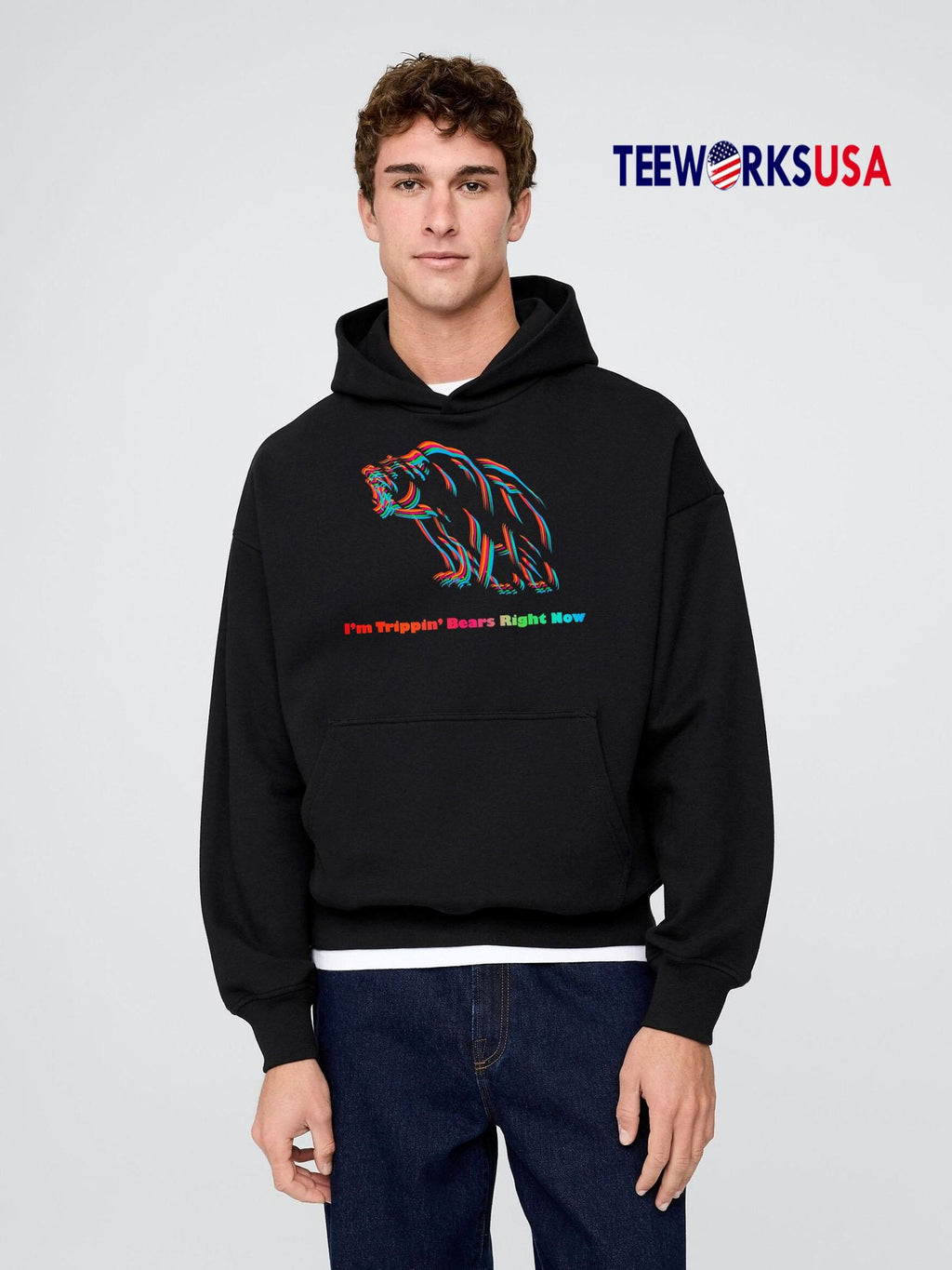 I'm Trippin' Bears Right Now - Adult & Kids T-Shirts, Sweatshirts & Hoodies apparel design preview 2