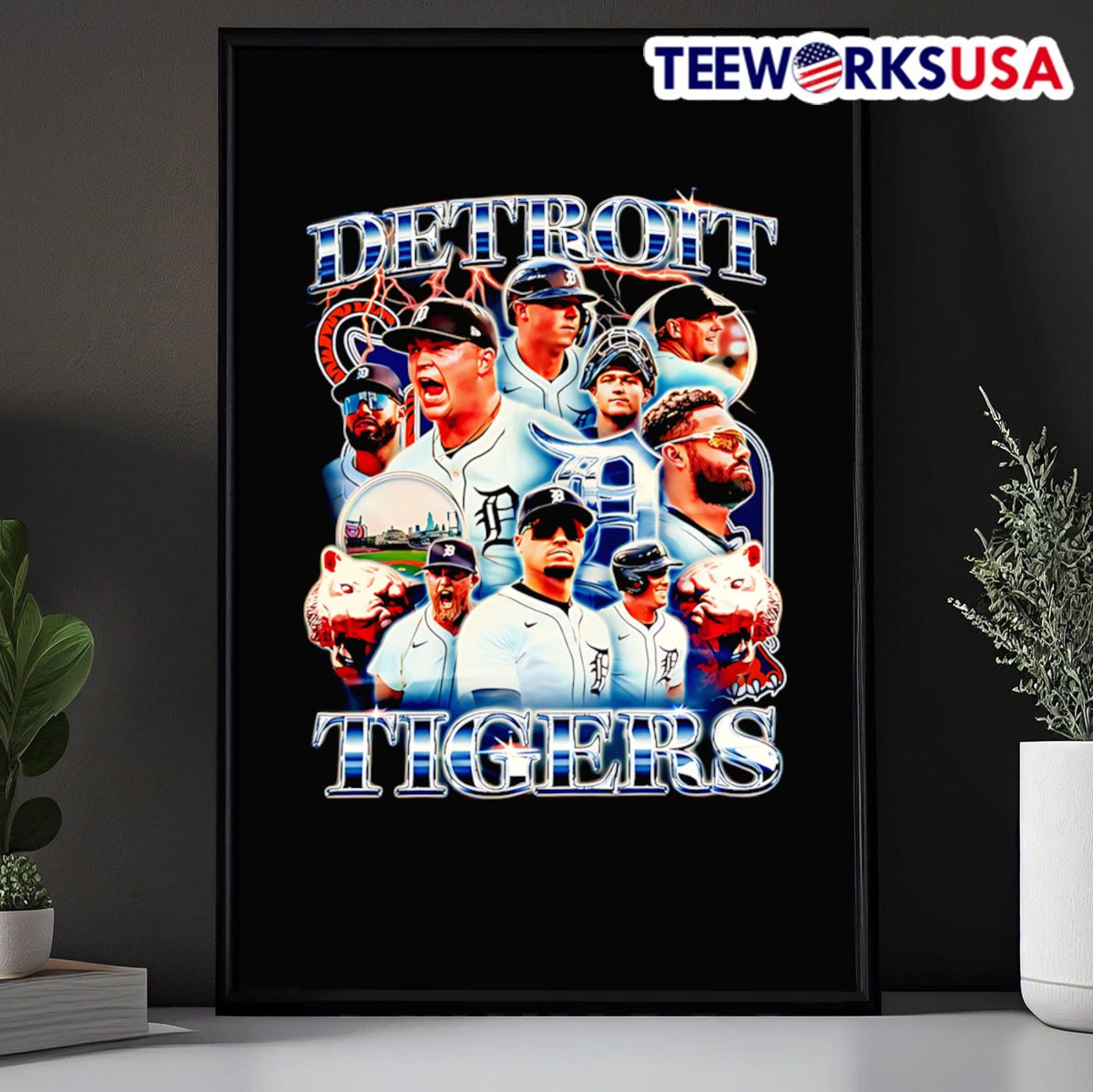 Detroit Tigers players graphic bootleg - Adult & Kids T-Shirts, Sweatshirts & Hoodies apparel design preview 5