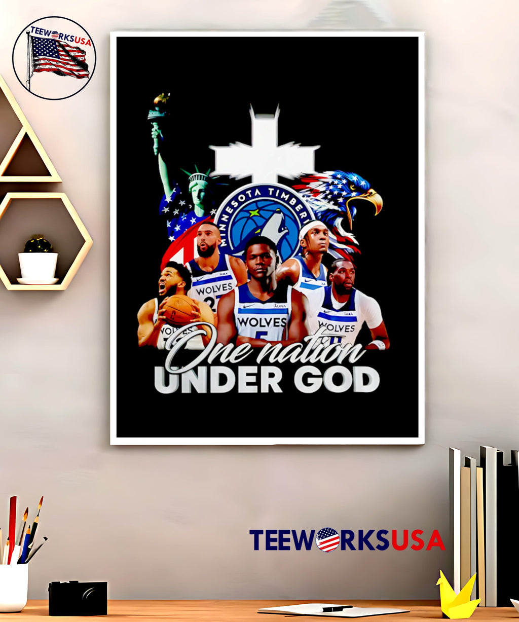 Timberwolves Shop Minnesota Basketball One Nation - Adult & Kids T-Shirts, Sweatshirts & Hoodies apparel design preview 5