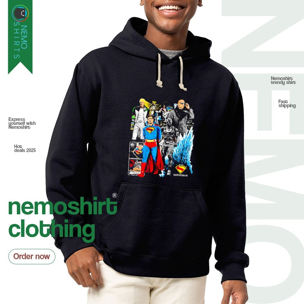 Superman comic graphic - Adult & Kids T-Shirts, Sweatshirts & Hoodies apparel design preview 2