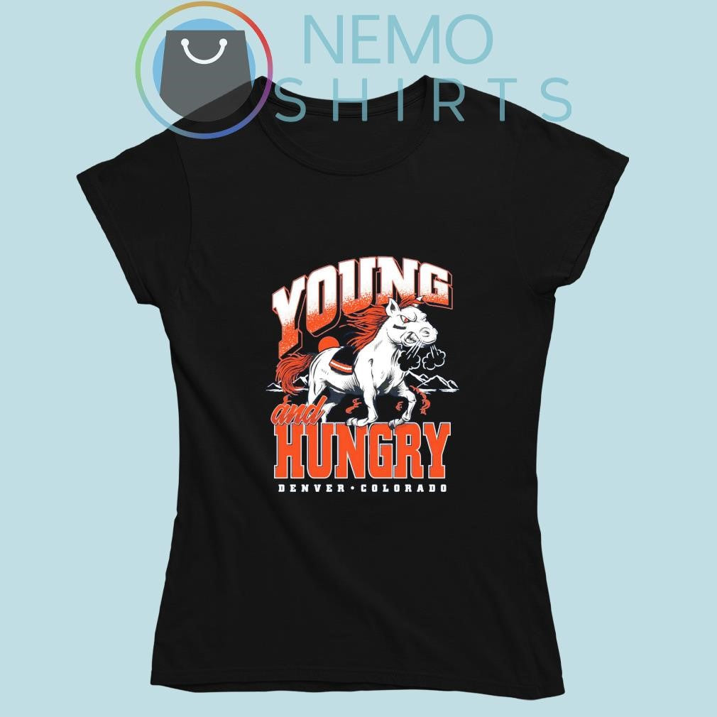 Young And Hungry Denver Colorado - Adult & Kids T-Shirts, Sweatshirts & Hoodies apparel design preview 5