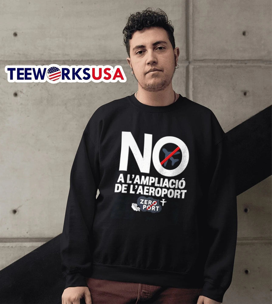 No Ampliacio de l'Aeroport - Adult & Kids T-Shirts, Sweatshirts & Hoodies apparel design preview 5