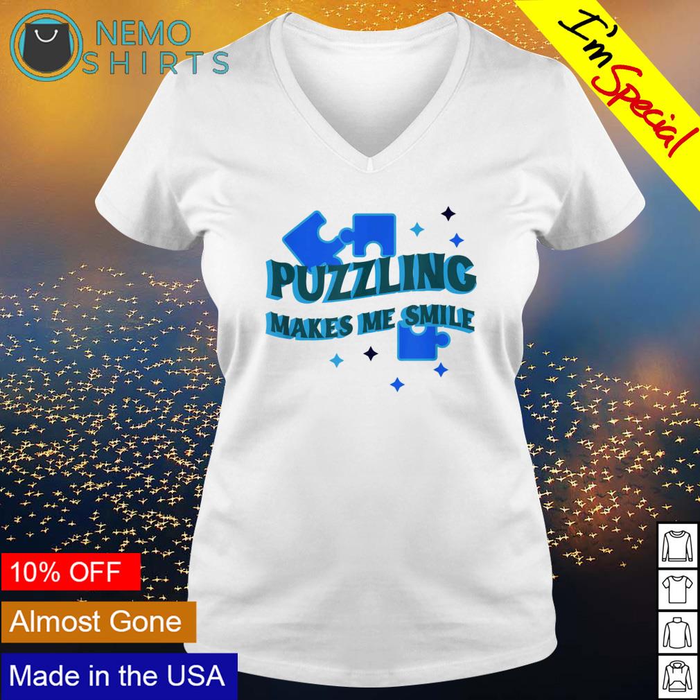 Puzzling makes me smile - Adult & Kids T-Shirts, Sweatshirts & Hoodies apparel design preview 5