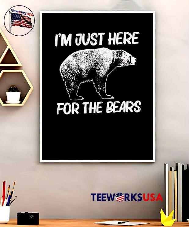 I'm Just Here For The Bears - Adult & Kids T-Shirts, Sweatshirts & Hoodies apparel design preview 5