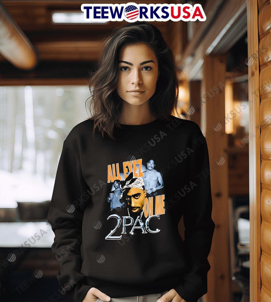 All Eyez On Me 2Pac classic - Adult & Kids T-Shirts, Sweatshirts & Hoodies apparel design preview 6