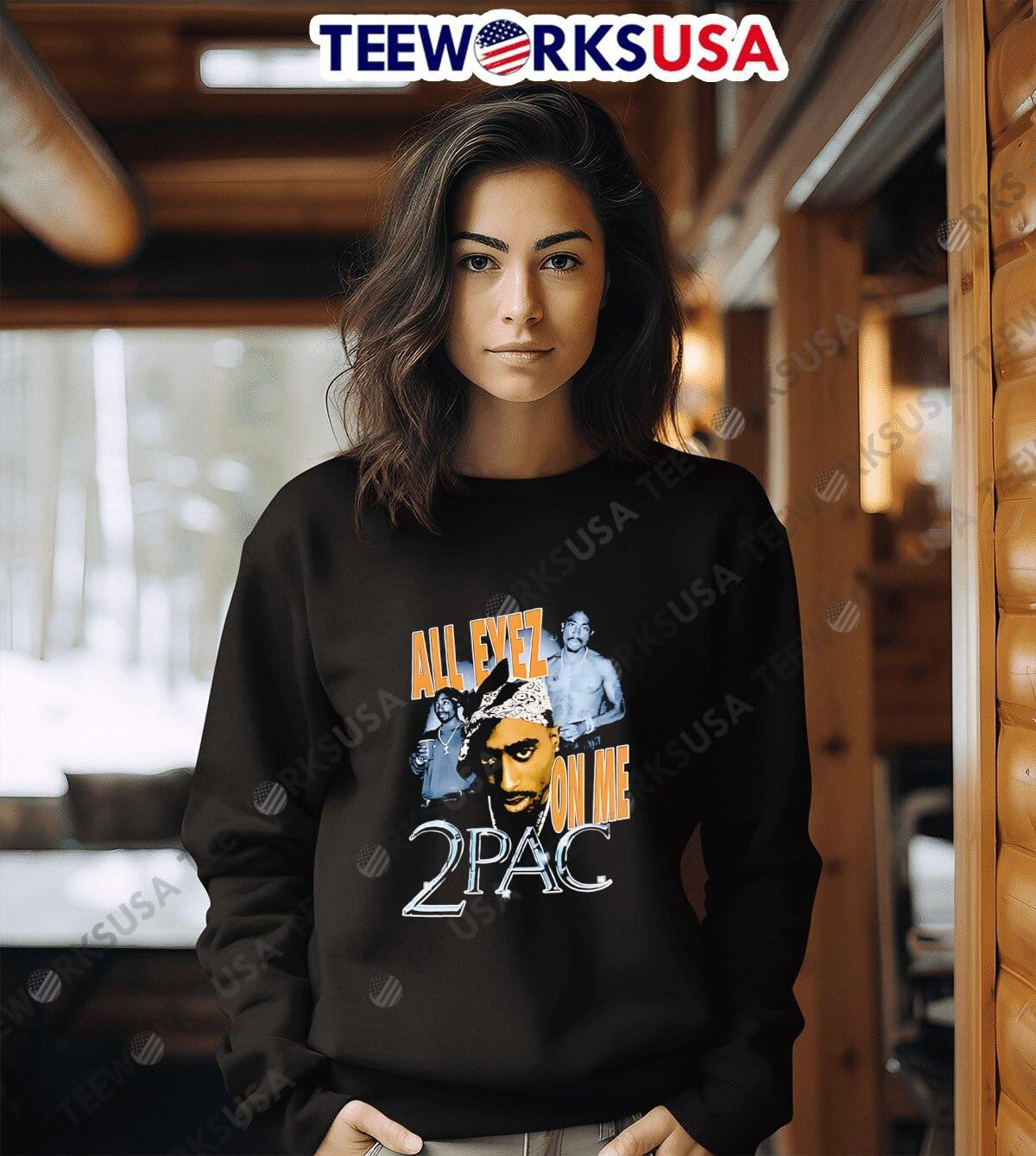 All Eyez On Me 2Pac classic - Adult & Kids T-Shirts, Sweatshirts & Hoodies apparel design preview 6