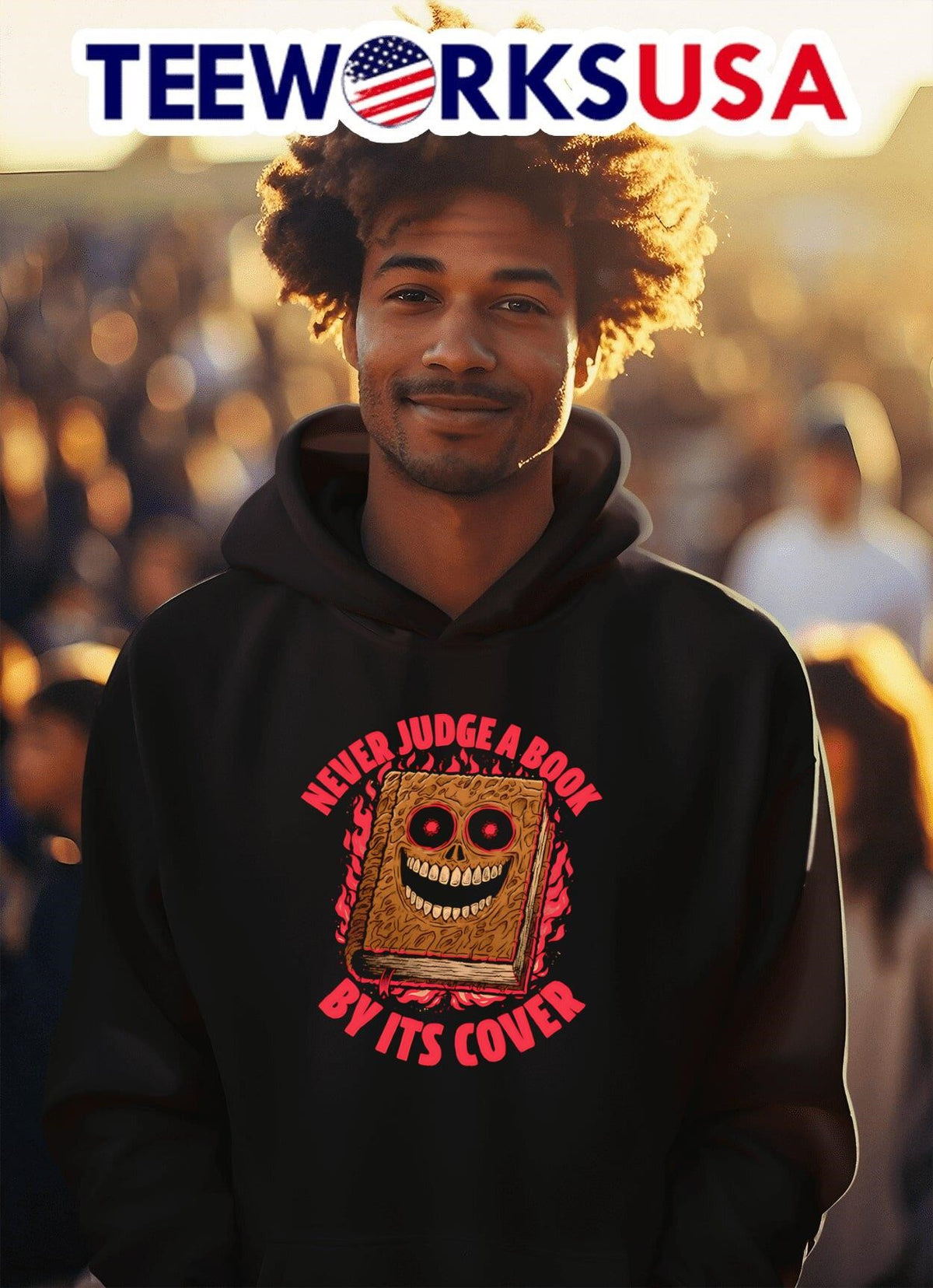 Never judge a book by its cover - Adult & Kids T-Shirts, Sweatshirts & Hoodies apparel design preview 2