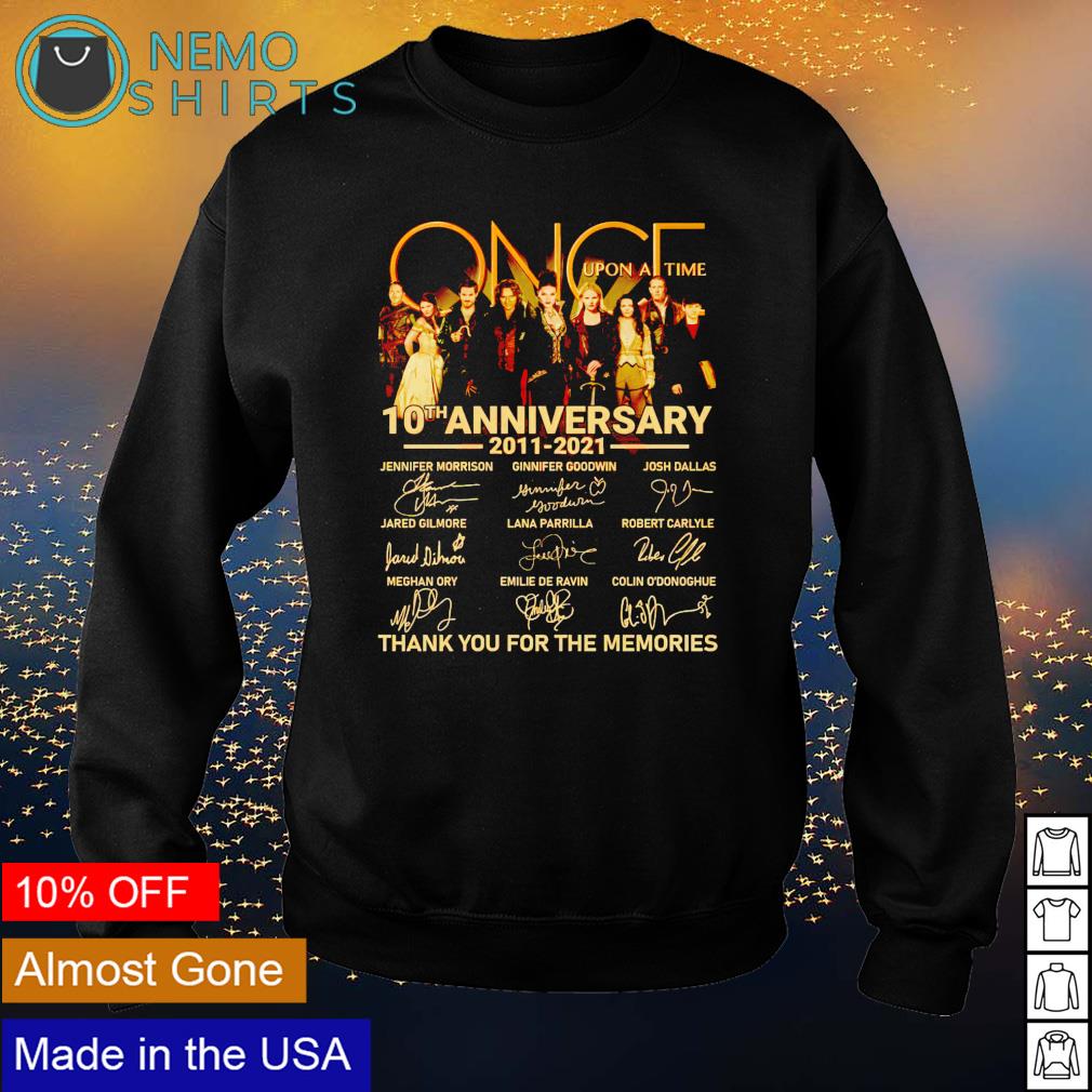 Once Upon a Time 10th Anniversary 2011 2021 thank you - Adult & Kids T-Shirts, Sweatshirts & Hoodies apparel design preview 4