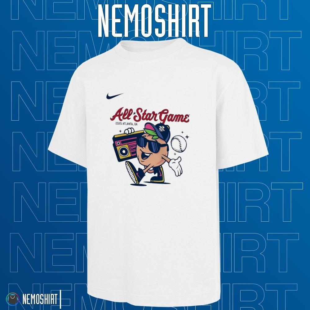All Statr game 2025 Atlanta GA peach with radio - Adult & Kids T-Shirts, Sweatshirts & Hoodies apparel design preview 1