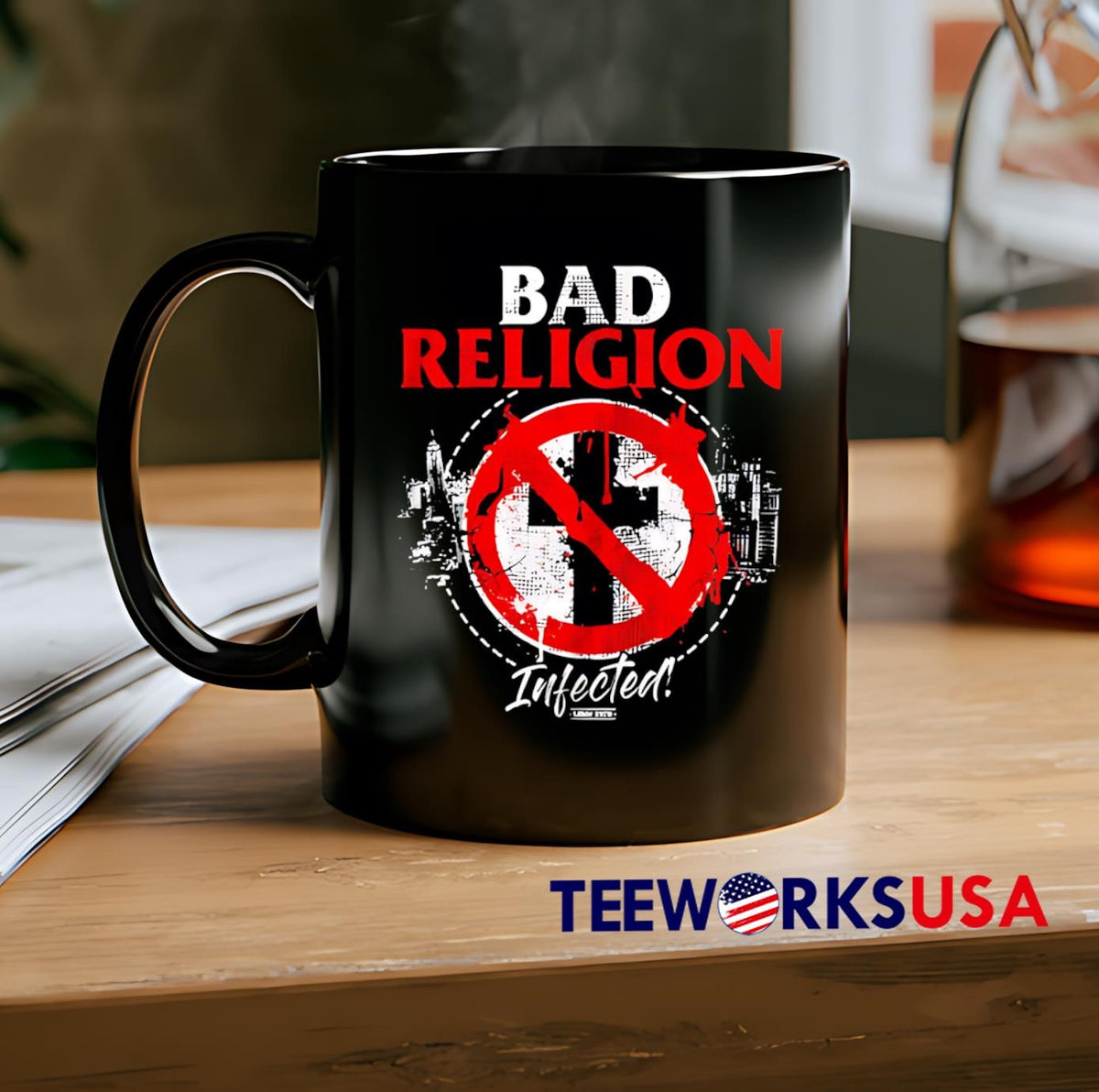 Bad Religion Infected retro - Adult & Kids T-Shirts, Sweatshirts & Hoodies apparel design preview 2