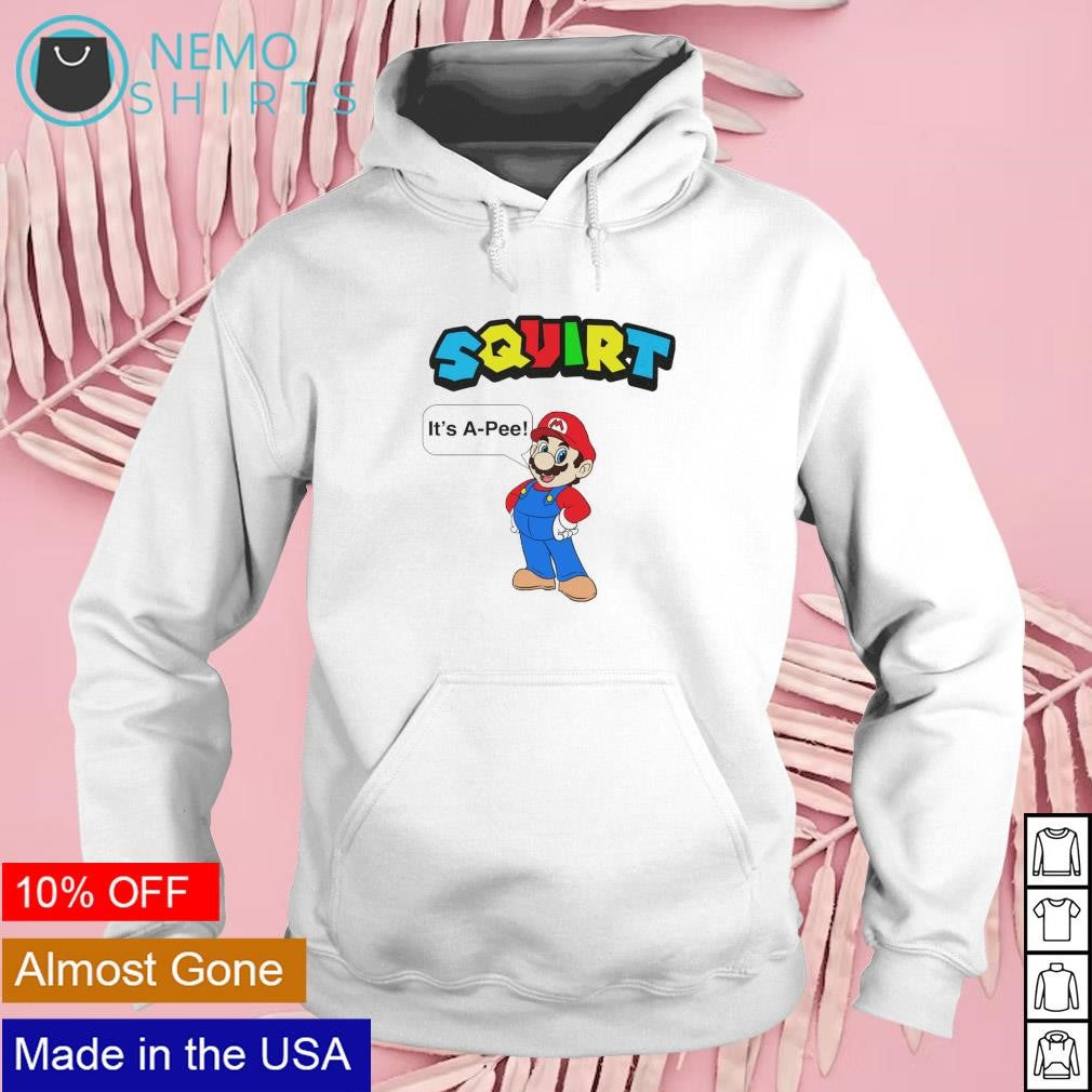 Squirt it's a pee Mario - Adult & Kids T-Shirts, Sweatshirts & Hoodies product image 2