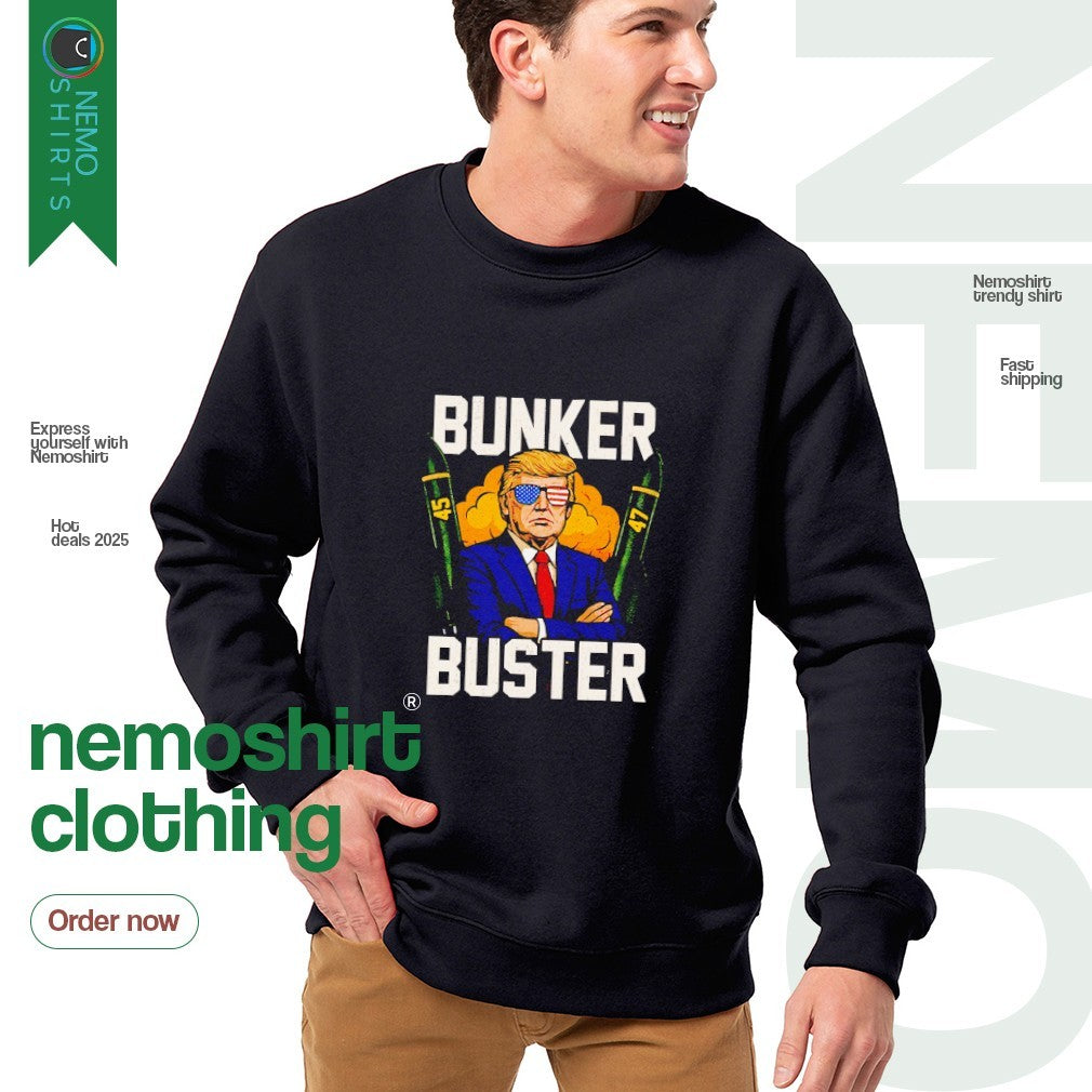 Bunker buster Trump 45 47 - Adult & Kids T-Shirts, Sweatshirts & Hoodies apparel design preview 4