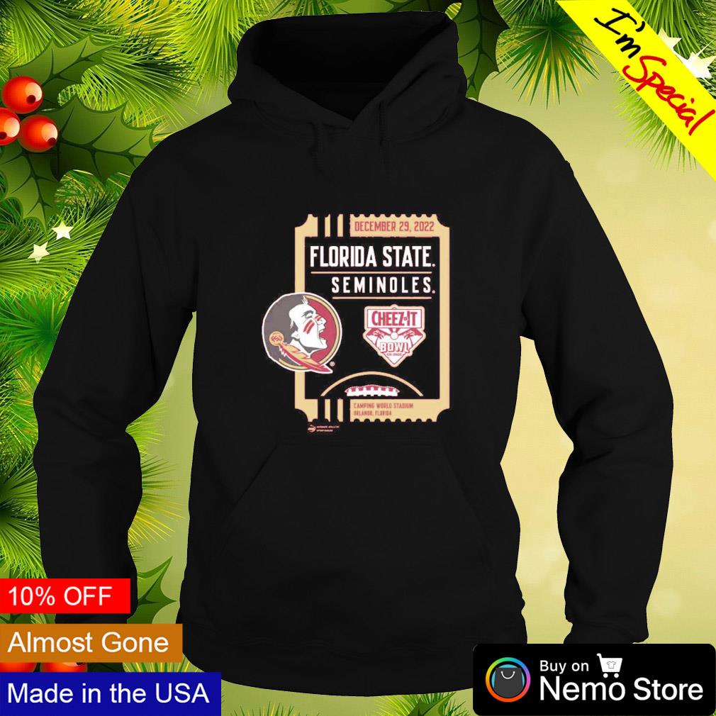 Florida State Seminoles 2022 Cheez-It Bowl ticket - Adult & Kids T-Shirts, Sweatshirts & Hoodies apparel design preview 2