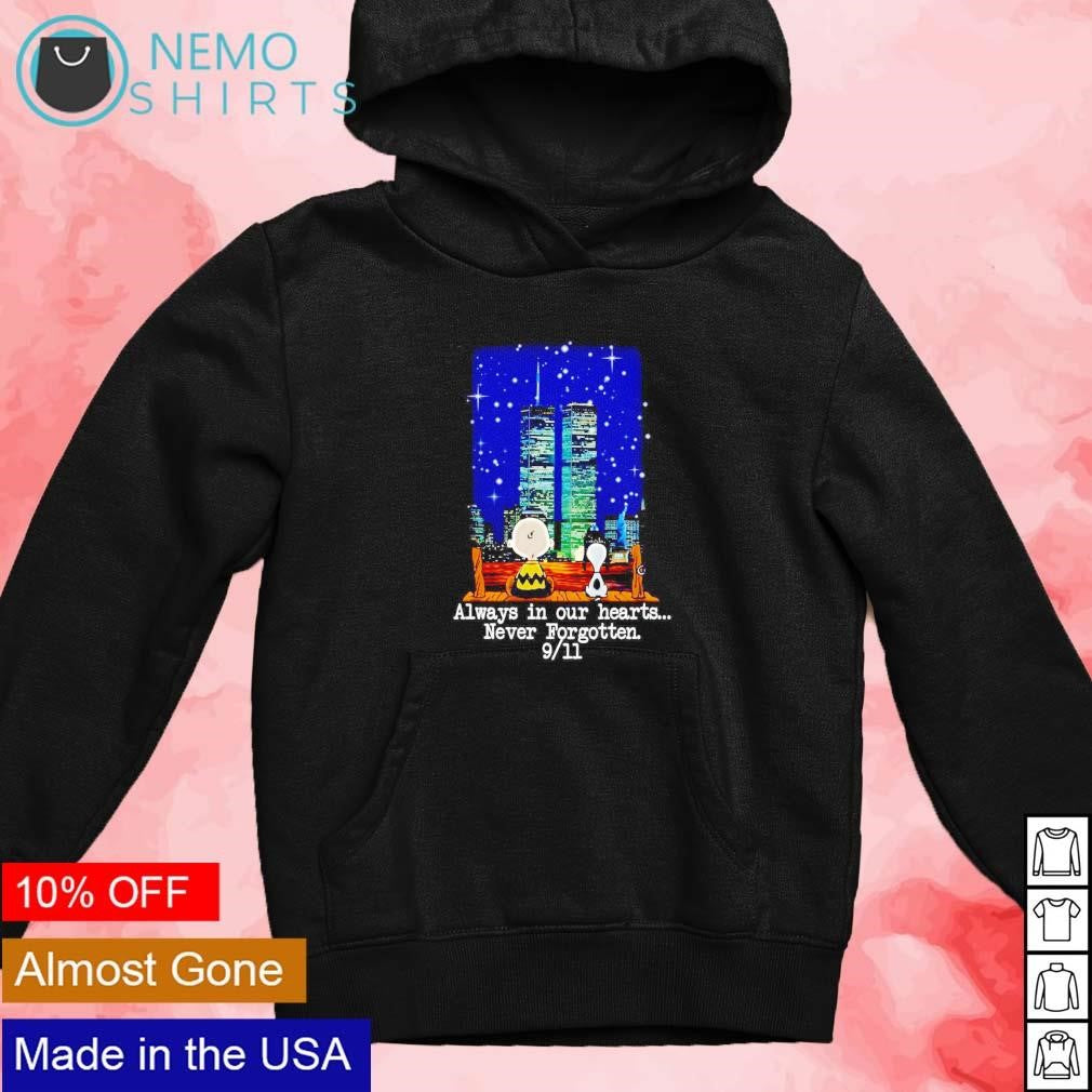 Snoopy Peanuts always in our hearts never forgotten 9 - Adult & Kids T-Shirts, Sweatshirts & Hoodies apparel design preview 2