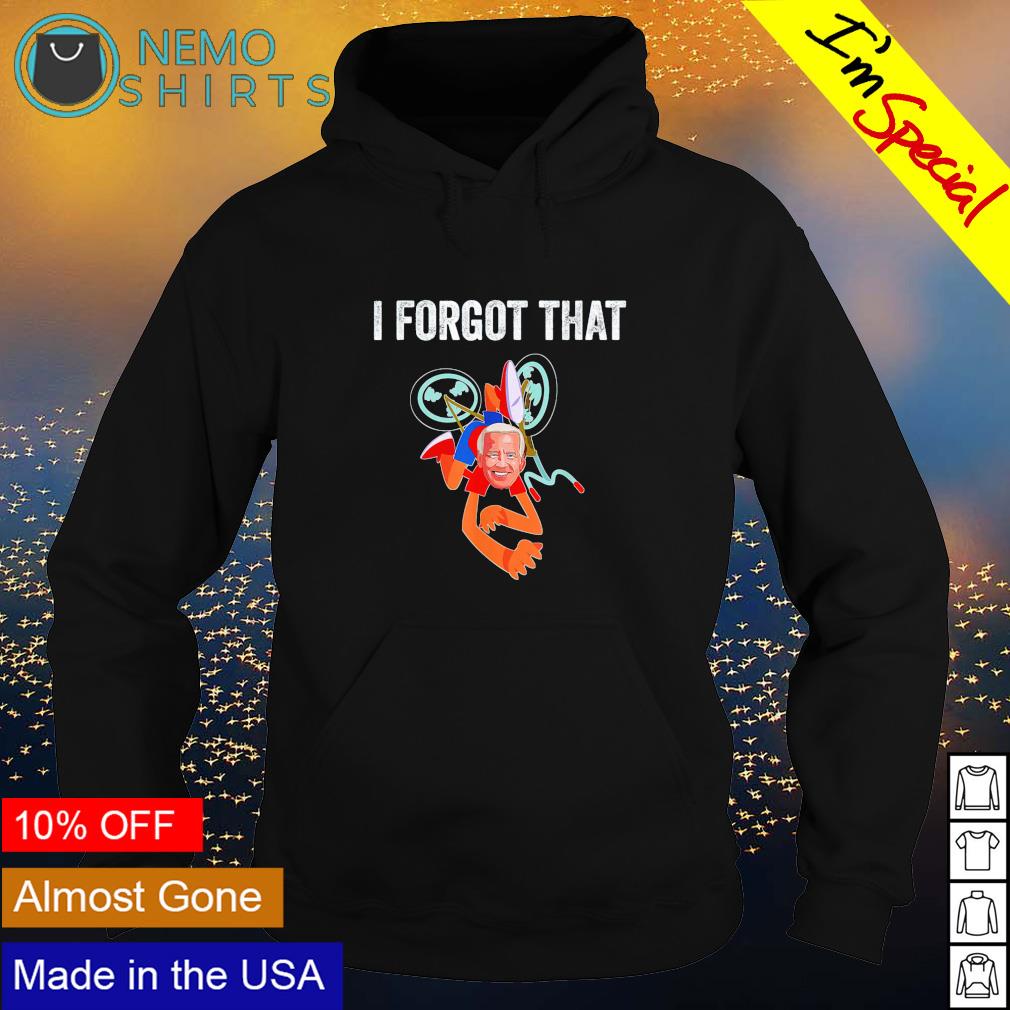 Biden fall off bike I forgot that - Adult & Kids T-Shirts, Sweatshirts & Hoodies apparel design preview 2