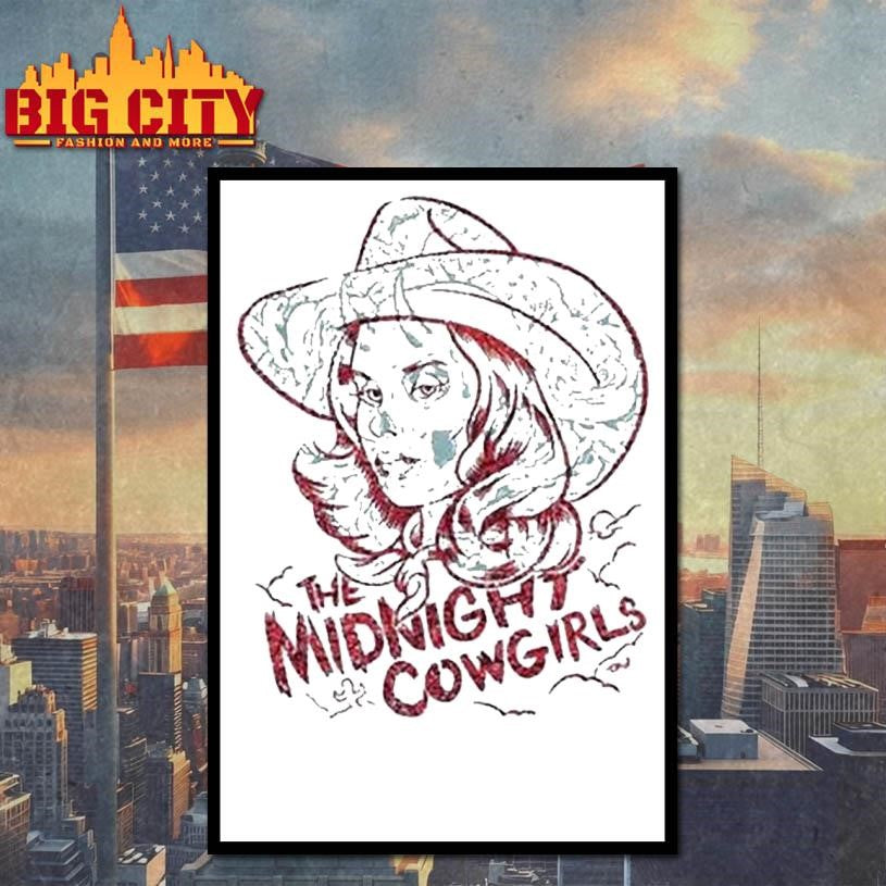 The Midnight Cowgirls Cowgirl Skull - Adult & Kids T-Shirts, Sweatshirts & Hoodies apparel design preview 4