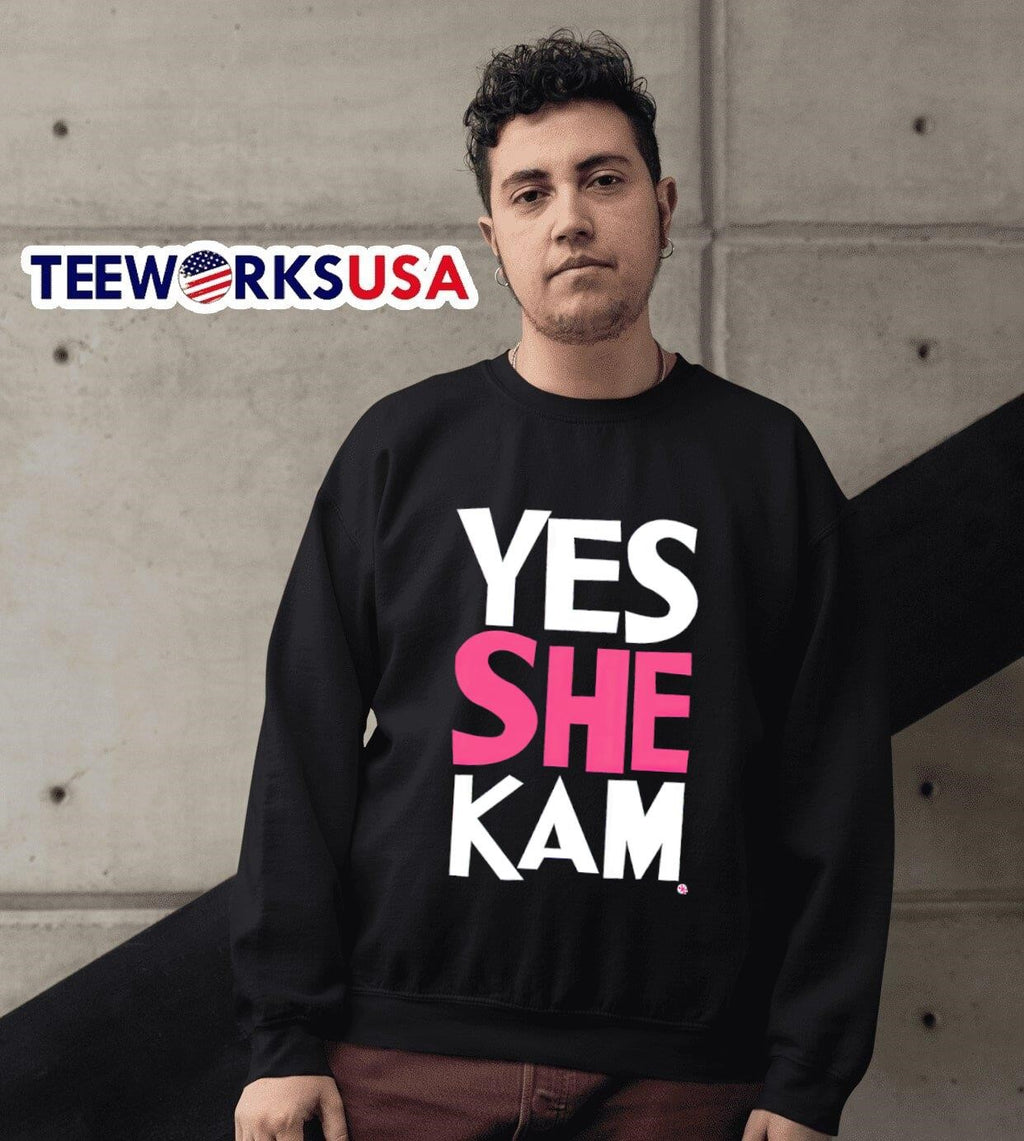 Yes she kam Kamala Harris can do it - Adult & Kids T-Shirts, Sweatshirts & Hoodies apparel design preview 3