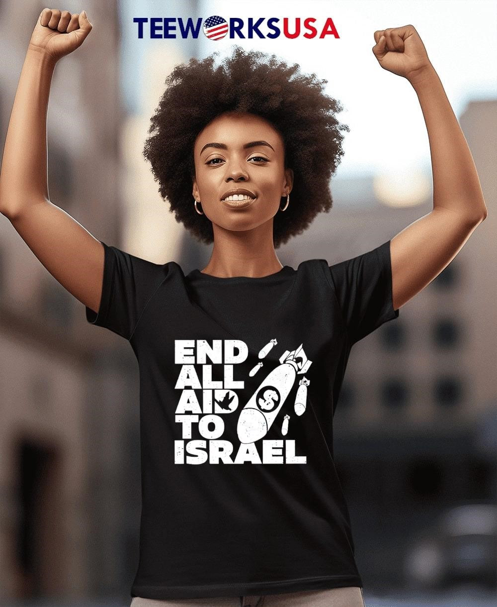 Boom Money end all aid to Israel - Adult & Kids T-Shirts, Sweatshirts & Hoodies apparel design preview 4