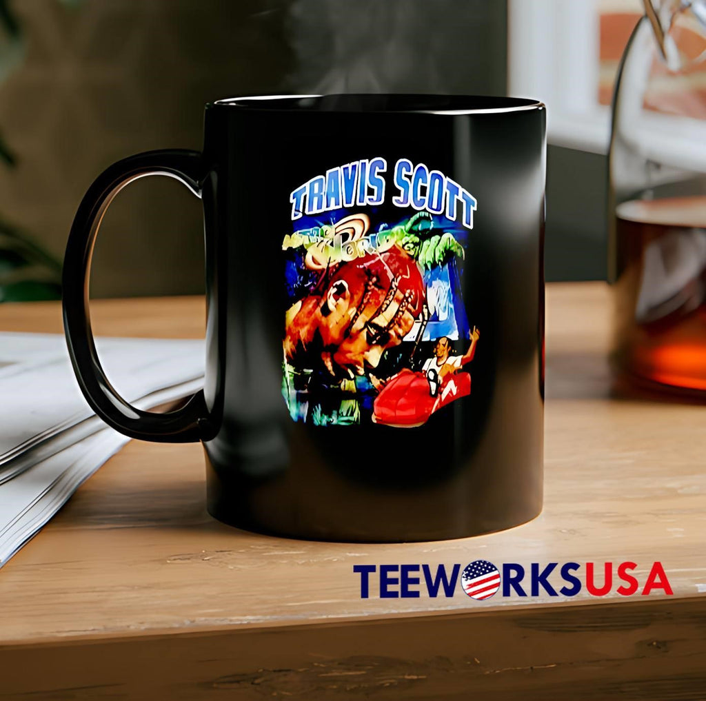 Travis Scott Astroworld Head and Roller Coaster - Adult & Kids T-Shirts, Sweatshirts & Hoodies apparel design preview 2