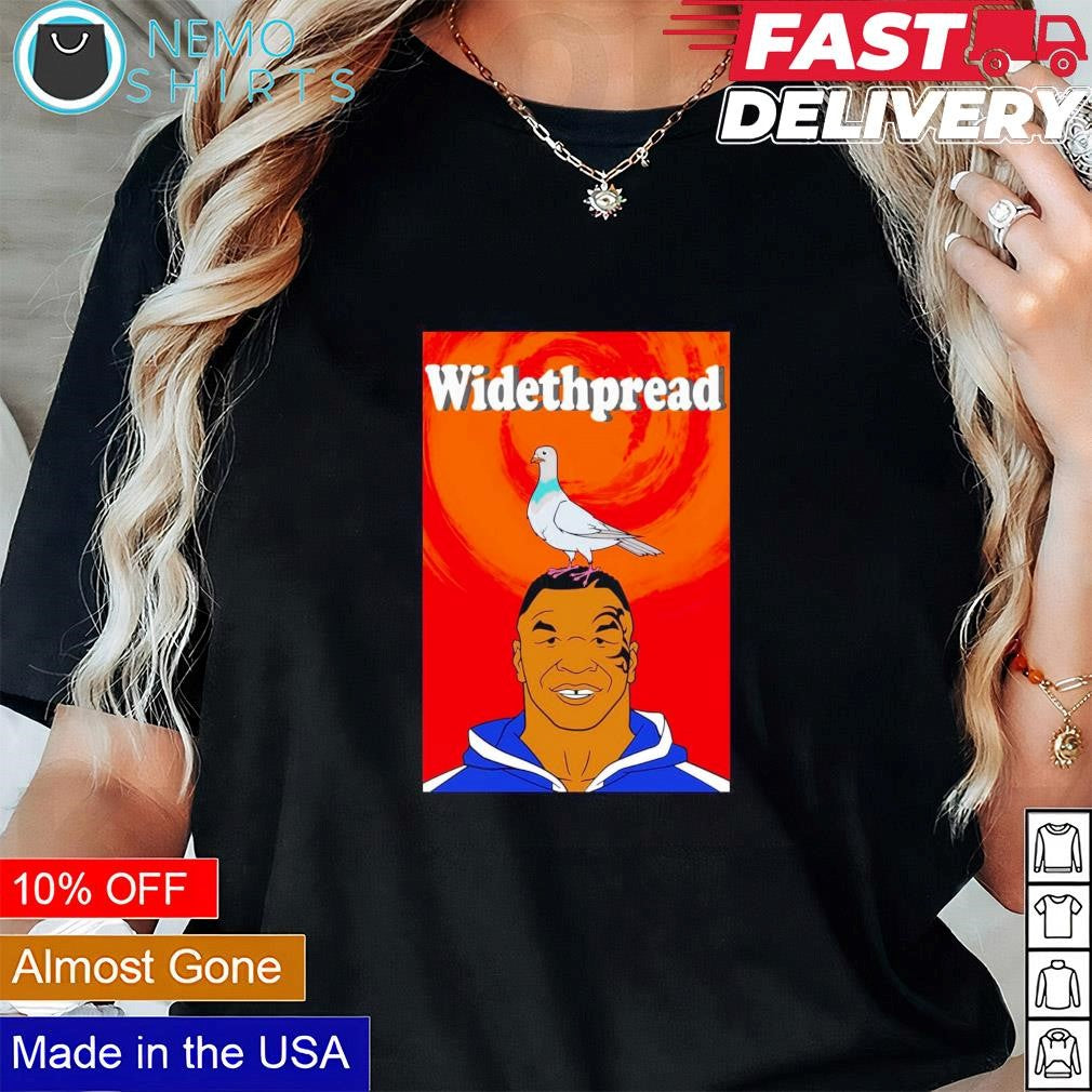 Widethpread bird on Mike Tyson head - Adult & Kids T-Shirts, Sweatshirts & Hoodies apparel design preview 1