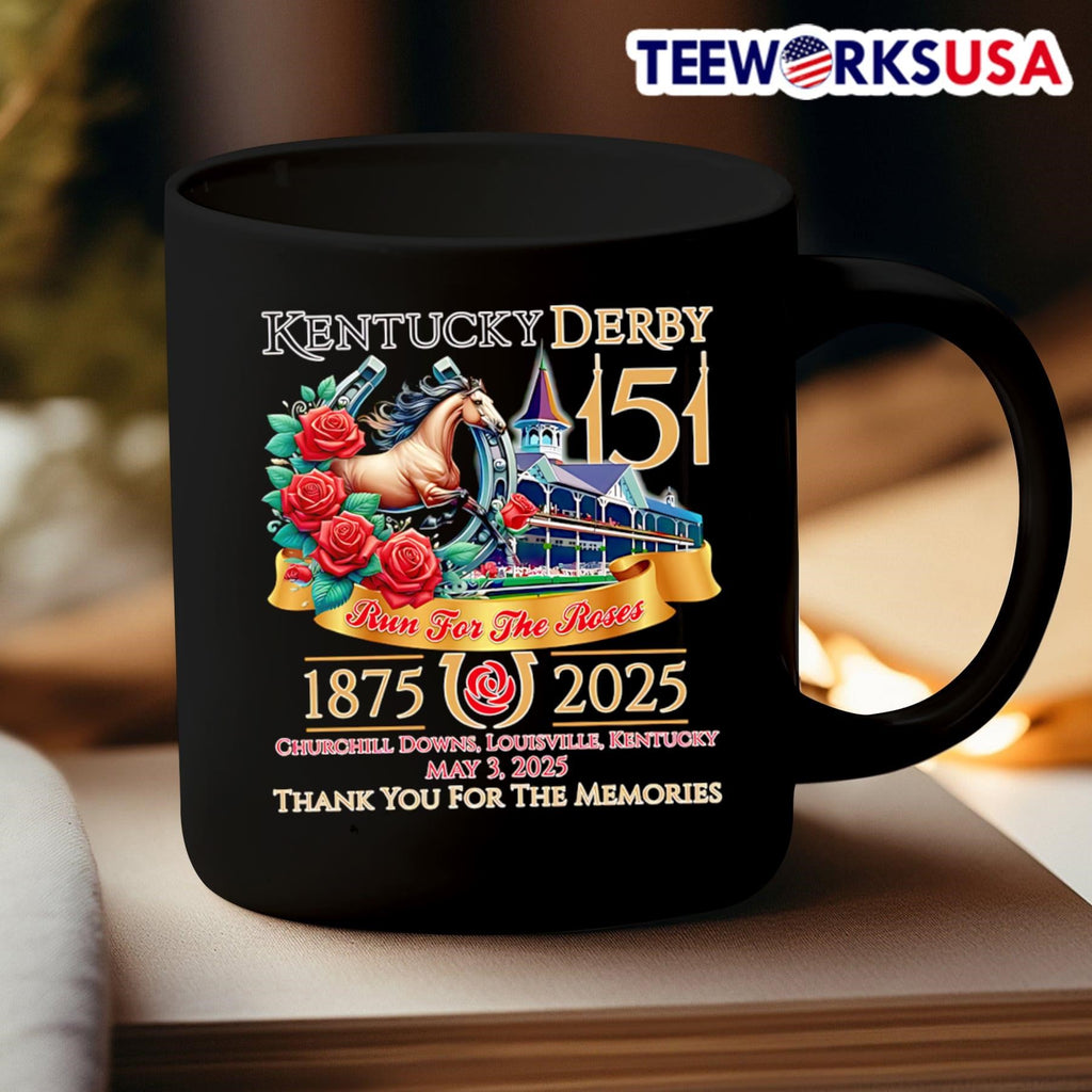 Kentucky Derby 151 run for the roses 1875 2025 thank - Adult & Kids T-Shirts, Sweatshirts & Hoodies apparel design preview 3